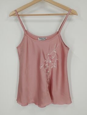 Pretty Girl Satin Embroidered Cami